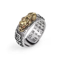 Hot Selling Fashion Pixiu Charms Ring Feng Shui Amulet Wealth Lucky Open Adjustable Stretch Women Mens Ring