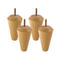Wholesale Solid Wood Furniture Legs Strong Stylish Wood Feet for Outdoor Living Room Apartment Furniture Home Office Home Bar