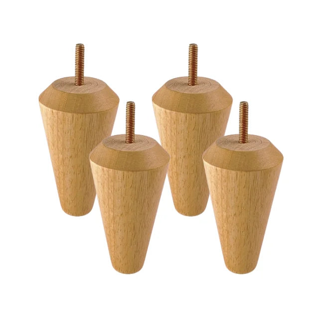 Wholesale Solid Wood Furniture Legs Strong Stylish Wood Feet for Outdoor Living Room Apartment Furniture Home Office Home Bar