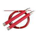 NQ SPORTS Custom Logo Alloy Skipping Rope Self Locking Double Bearing Metal Weighted PVC Speed Steel Wire Skipping Jump Rope