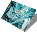 Luxury Modern Painted Lucite Challah Board Shabbat Shabbos Sabbath Acrylic Glass Judaica Shabbat Gift Bread Tray