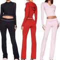 2025 Spring Summer New Wave Design Yoga Set One Shoulder Tracksuits Women Plus Size Active Stretch Polyester/Cotton Sports Gym
