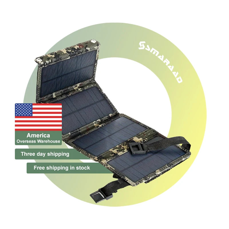 Us Stock Solar Panels Usb Charger Portable Foldable Mini 30W Solar Pane Outdoor Waterproof Portable Foldable Solar  Panels