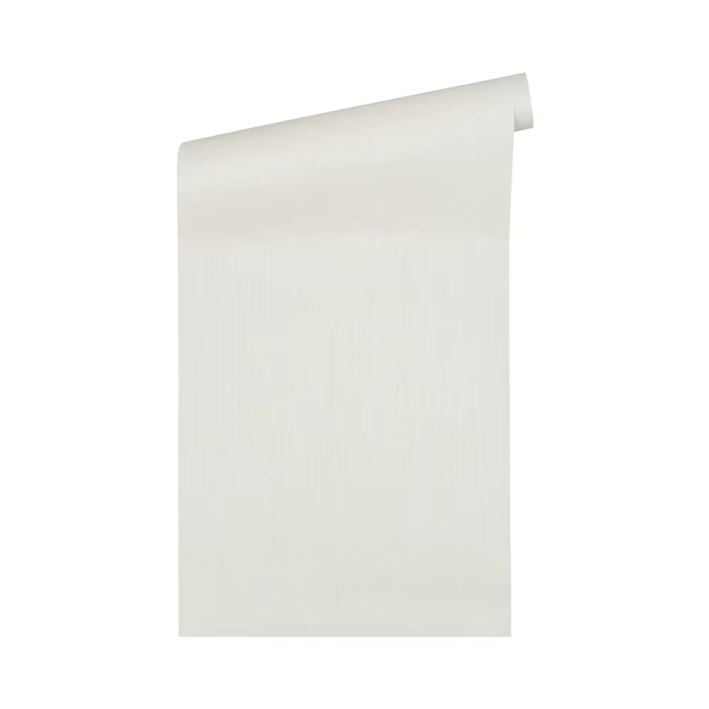 Made in Germany - Luxury Wallpaper rolls Plain Colour White Non Woven Contract Wallpaper Solid Colour - 1005 x 053 m