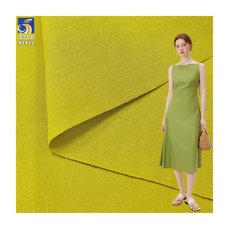 A2422 140g/mÂ² 55% Cotton 45% Lyocell Washed Cotton Plain Poplin Fabric Soft and Skin-Friendly Shirt Dress Fabric