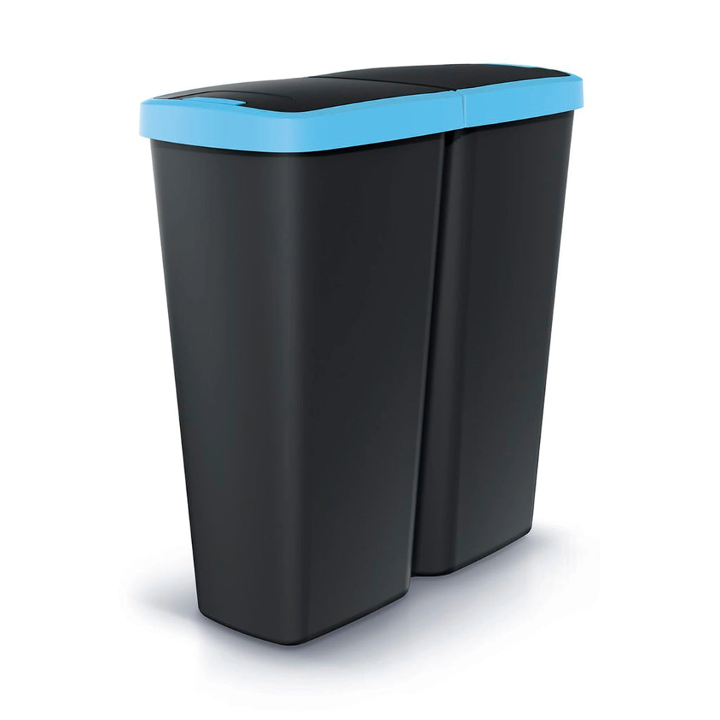 KEDEN 50L Waste Bin with 2 Independent Lids