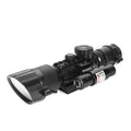 Gluck OEM Combo M9  Optics Red Green Illumination Scope 3-10X40 EG Hunting Sight Scope With Red Dot Laser for Outdoor Activities