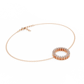 Stainless Steel Zircon Trendy Bell Shape Platinum Plated Women's Party Bracelet European and American Fashion Hand Ornaments