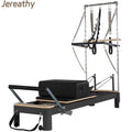Jereathy Adjustable Aluminum Commercial Pilates Reformer Machine Tower-Portable Studio Training Equipment