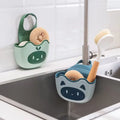 Kitchen Organizer with Adjustable Storage Basket Soap Sponge Drain Rack Holder and Brush Sink Shelf Kitchen Accessories
