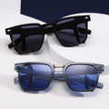 Top Profession Large Square Retro Sunglasses for Men Women UV400 Sun Glasses Double Guard Gold for Driving Stylish Personality