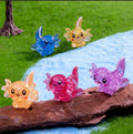 Miniature Custom Cute Cartoon Animal Glitter Hexaceratops Figure Resin Axolotl Figurine Toys Golden Supplier Good Price Crafts