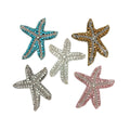Handmade Beaded Diamond Starfish Cloth Patch a Large Number of Spot Clothing Accessories Accessories Patch DIY
