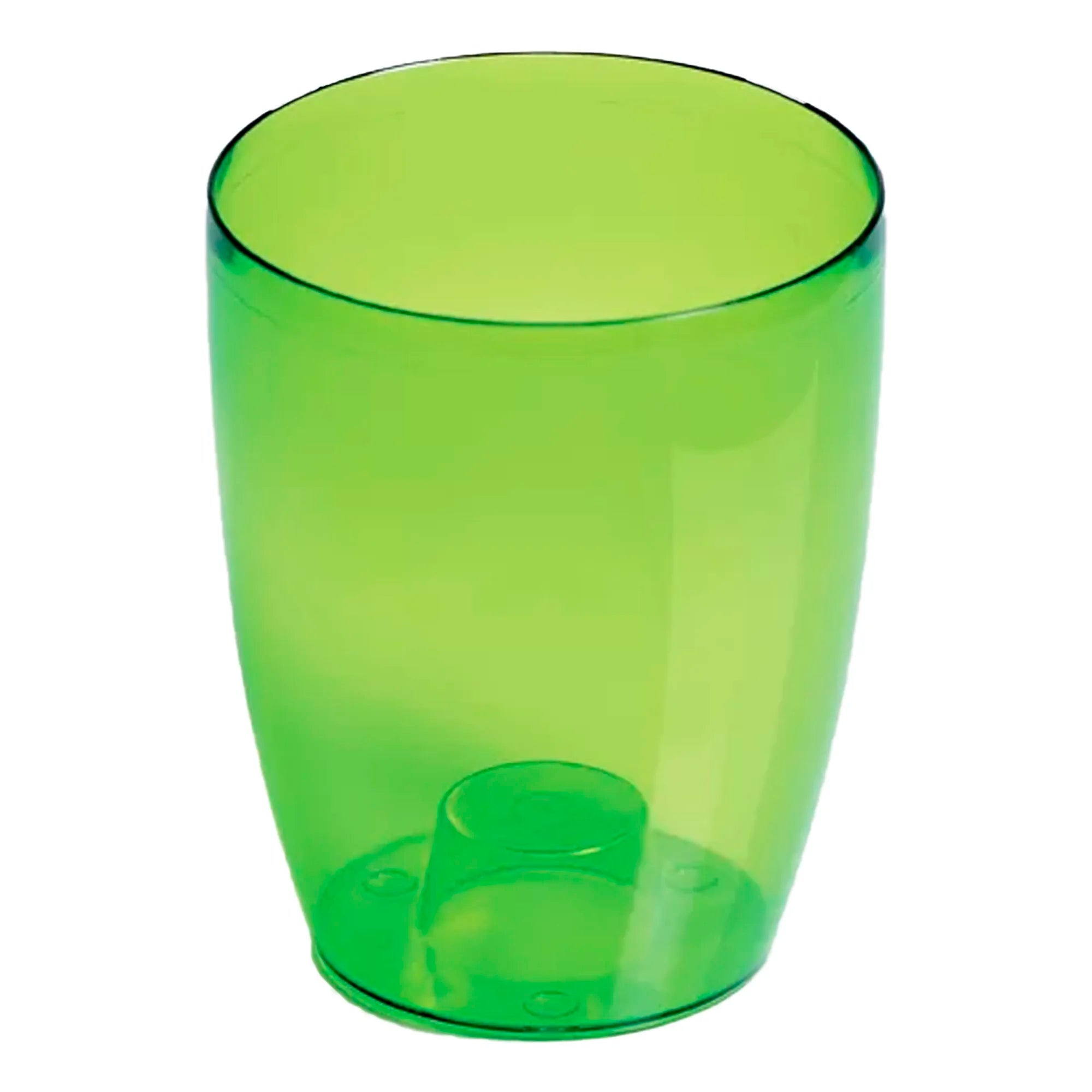 Coubi orchid pot 2.4l. dimensions (mm) 160x160x183 matte transparent green color
