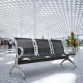 Modern Metal Iron Outdoor Hospital Hotel Waiting Area Chairs with Armrests for Reception Visitor Salon Use