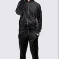 New Casual Winter Thermal Organic Cotton Men's Denim Tracksuit Two-Piece Set