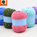 6PLY SOLID COLOR PROTEIN COTTON SILK YARN ACRYLIC CROCHET YARN for HAND KNITTING