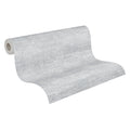 Made in Germany - Wallpaper rolls Texture Grey Silver - Non Woven Vinyl - Modern Wallpaper Metallic for Walls - 1005 x 053 m