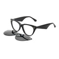 Acetate Frame +TAC Clip-On Polarized Full Rim Unisex Fashion Sunglasses Comfortable Multi-Color Day-Night Use Retro Square