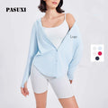 PASUXI Wholesale Women's UPF 50 Sun Protection Shirt Quick Dry Yoga Top Lightweight Outdoor Sports Blouse Long Sleeve Activewear