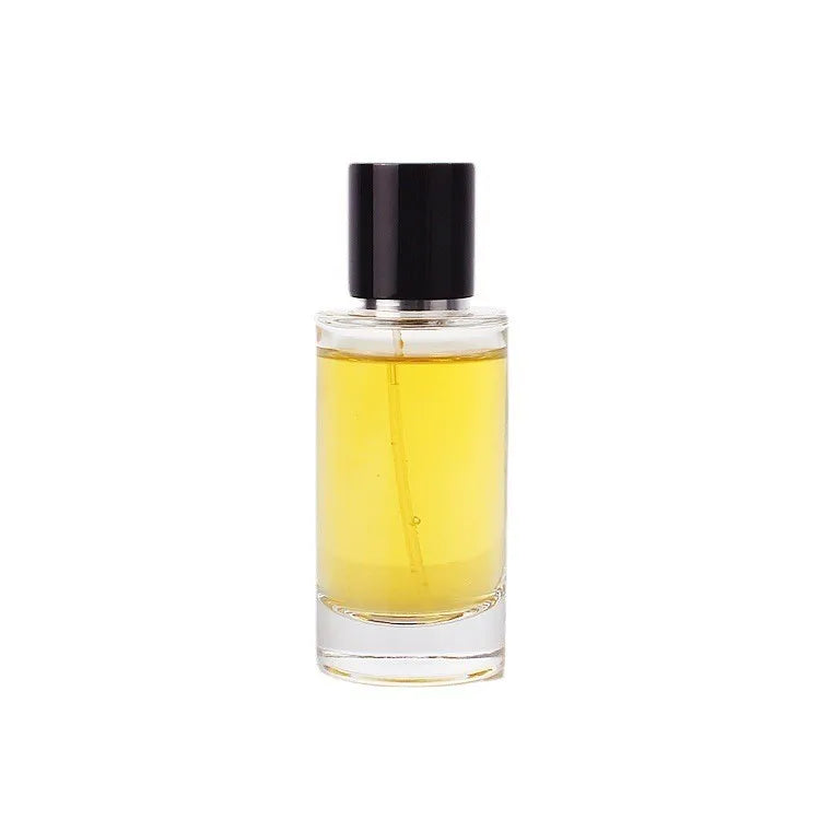 Empty Spray Perfume Bottle Unique Clear Luxury Square Design Mens 25ml Glass Perfume Bottle Without Lid