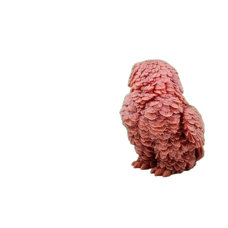 Owl Candle Silicone Mold Aromatherapy Plaster Three-dimensional Animal Mold Drop Glue Ornaments