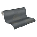 Made in Germany - Wallpaper rolls Circles Grey Anthracite - Non Woven Vinyl - Wallpaper Floral for Walls - 1005 x 053 m