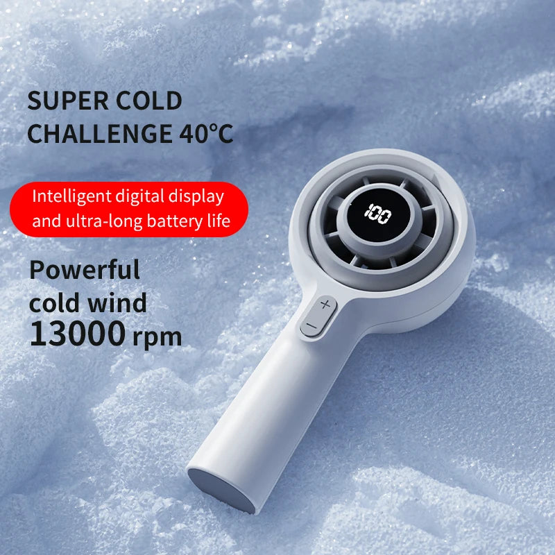 Portable High-Speed Mini Fan1-100(stepless) Wind Speed Options Rechargeable Handheld Air Cooling Ventilation Fan Outdoor Use