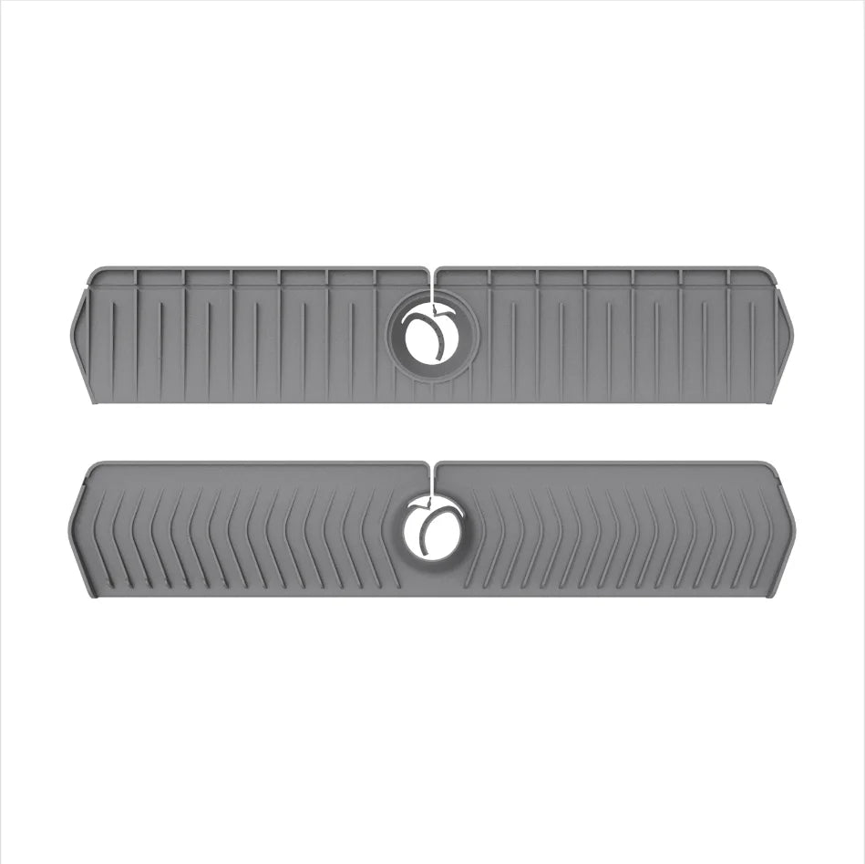 Yongli Kitchen Sink Faucet Mat Foldable Faucet Mat Silicone Faucet Guard & Draining Mat Keep Countertops Dry Splash Guard