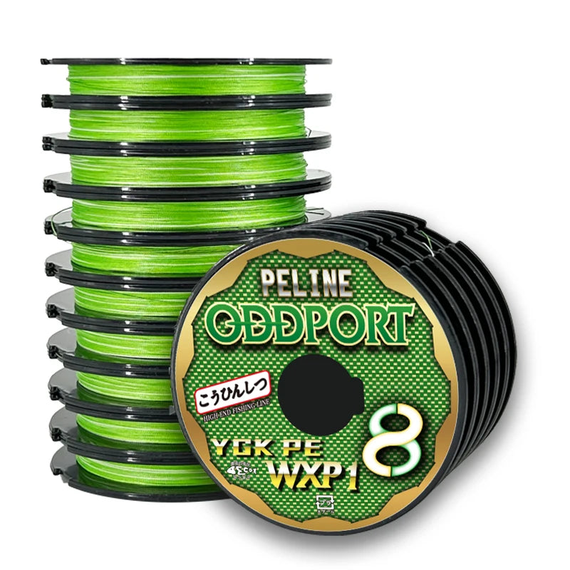 1000m 8 Strand 10x100M Smooth Braid Multifilament Braided Wire Fishing Line Green White PE Floating High Strength River Use