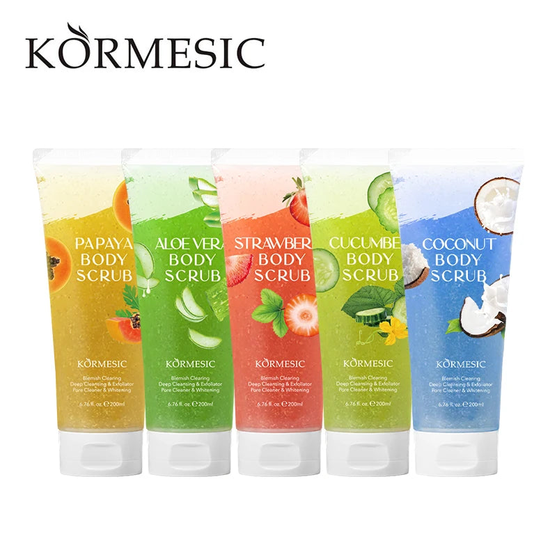 OEM Pivate Label Cosmetic Beauty Product Skin Care Deep Cleansing Whitening Organic Face Body Scrub