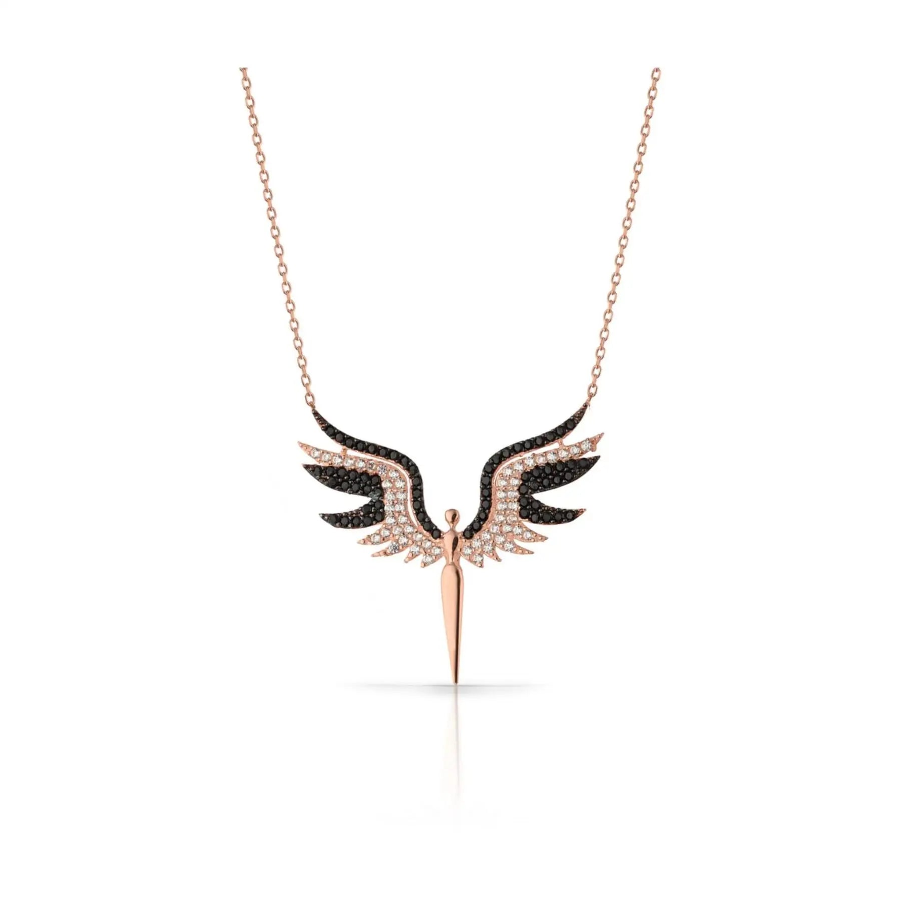 Azuris 925 Sterling Silver Fine Pendant Guardian Angel Necklace