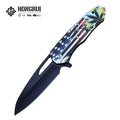 Hongrui New Desgin 3D PrintingStainless Steel Handle Hunting Folding Knife Good Quality Survival Knife 3cr13 Stainless Steel