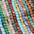 12*12mm Square Faceted Natural Crystal Agate Semi-Precious Stone Beads DIY Jewelry Making Accessory Natural Loose Gemstone MegaBDM
