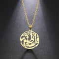Lateefah Custom Gift Personalized Jewelry Boyfriend Birthstone Stainless Steel Arabic Name Necklace