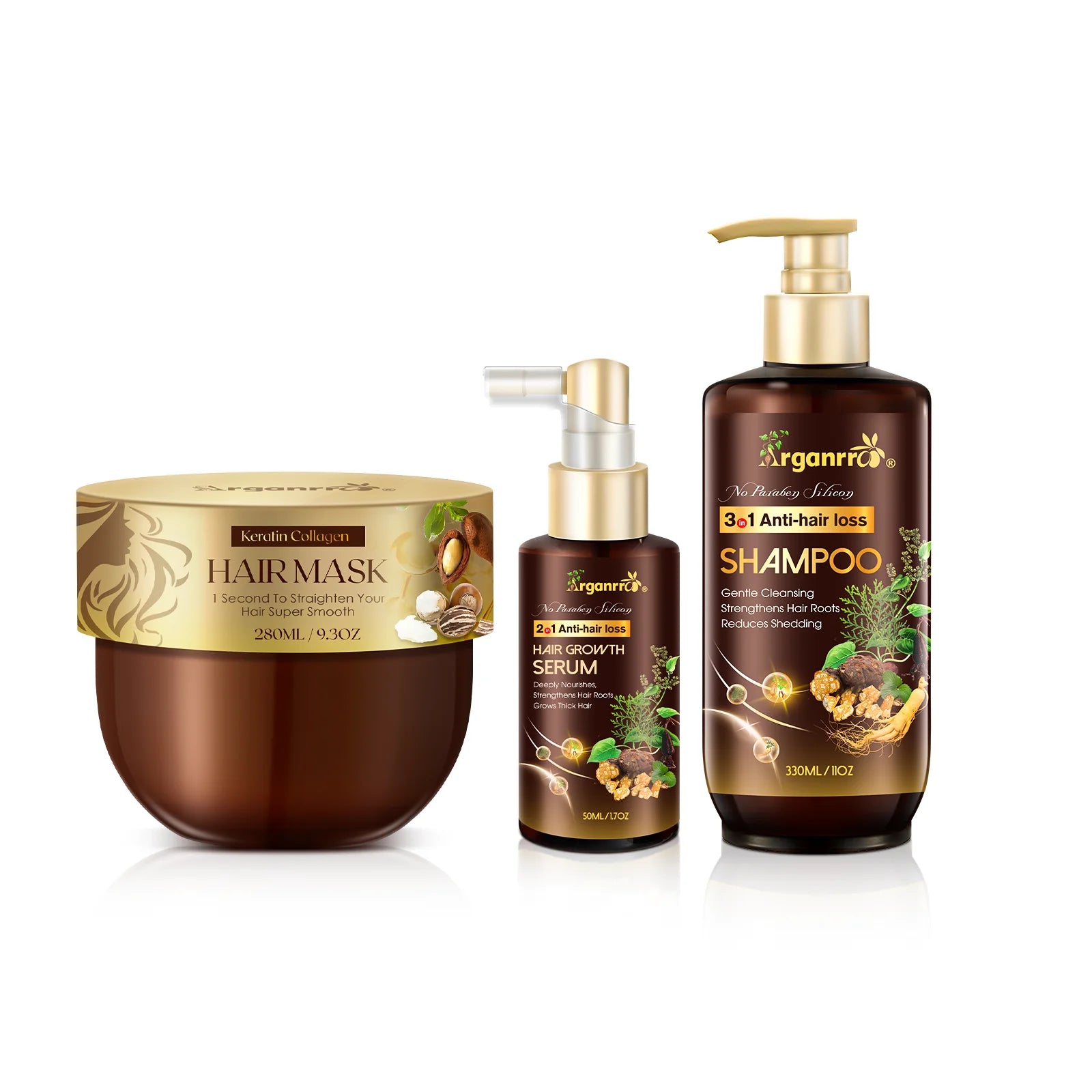 Custom Organic Repairing Super Moisturizing Smoothing Curly Keratin Collagen Hair Mask Treatments