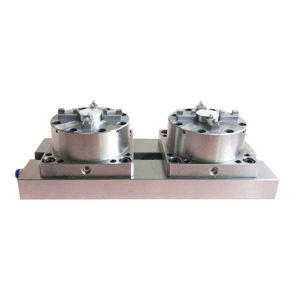 HPEDM Precision Stainless Steel 2-fold ER-035519 Pneumatic Chuck with Base Plate HE-C06432