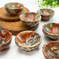 Wholesale Natural Money Agate Bowl Home Decor Crystal Gifts Unique Specimen for Collectibles MegaBDM