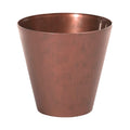 TUBUS CORTEN 3.5L. flower pot dimensions (mm) 200x200x187 copper color
