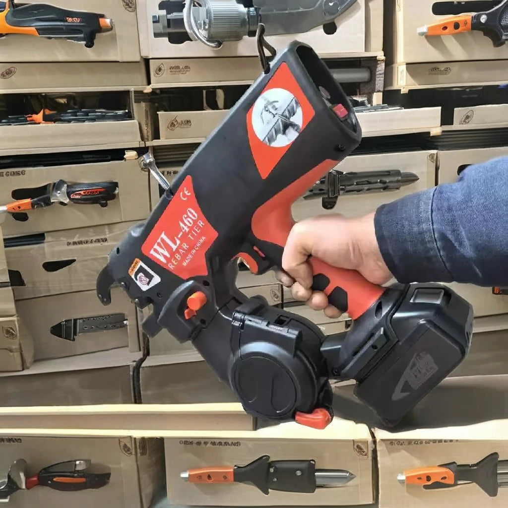 Rugged Drop-proof Rebar Tying Gun WL460 DIY CE Certified High Efficiency Versatile Concrete Building Tool for International