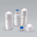 Plastic Liquid Liniment Sponge Top Brush Bottle With Sponge Brush Applicator Screw Cap
