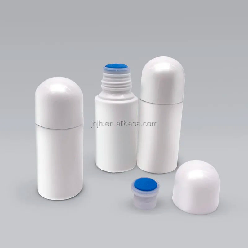 Plastic Liquid Liniment Sponge Top Brush Bottle With Sponge Brush Applicator Screw Cap