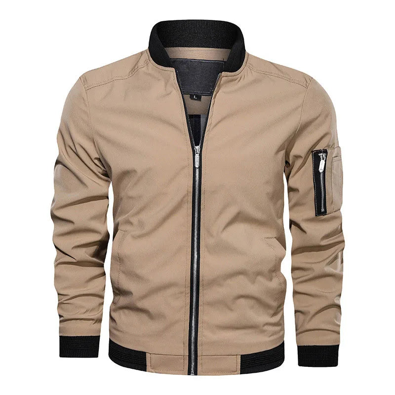 Mens jackets And Coats Bomber jacket Spring Autumn Mens Zipper Coat 2025 Casual Plus Size 5XL Stand Collar Jaqueta Masculina