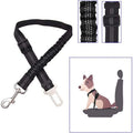 Factory Custom Adjustable Reflective Nylon Dog Car Seat Belt with Elastic Buffer Safety Travel Harness & Durable Vehicle Strap