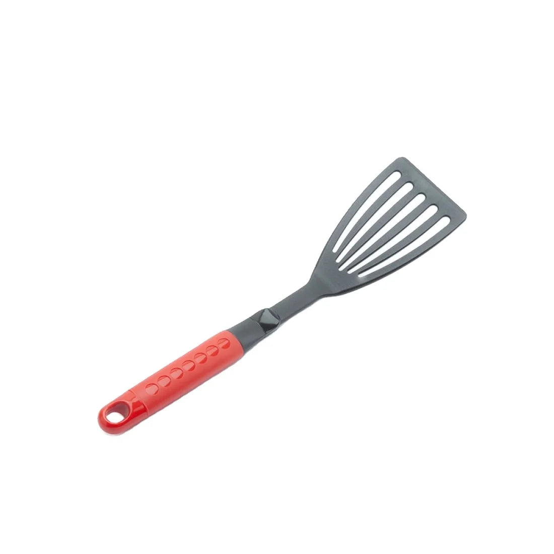 Tomatto Italy-Made Nylon PA Plastic Long Handle Turner Black Red Eco-Friendly Stocked Utensil Cookware Set Model ME301