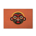 Made In Germany - Home Decor Canvas Picture Ethno Style - Wall Mural In Orange And Red - Canvas Picture On Stretcher Frame