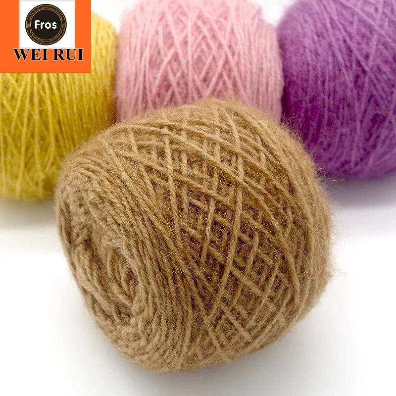 Wholesale Hat and Scarf 3Ply Squirrel Thread Slub100% Polyester Crochet Yarn Squirrel Hair Yarn Hand Knitting