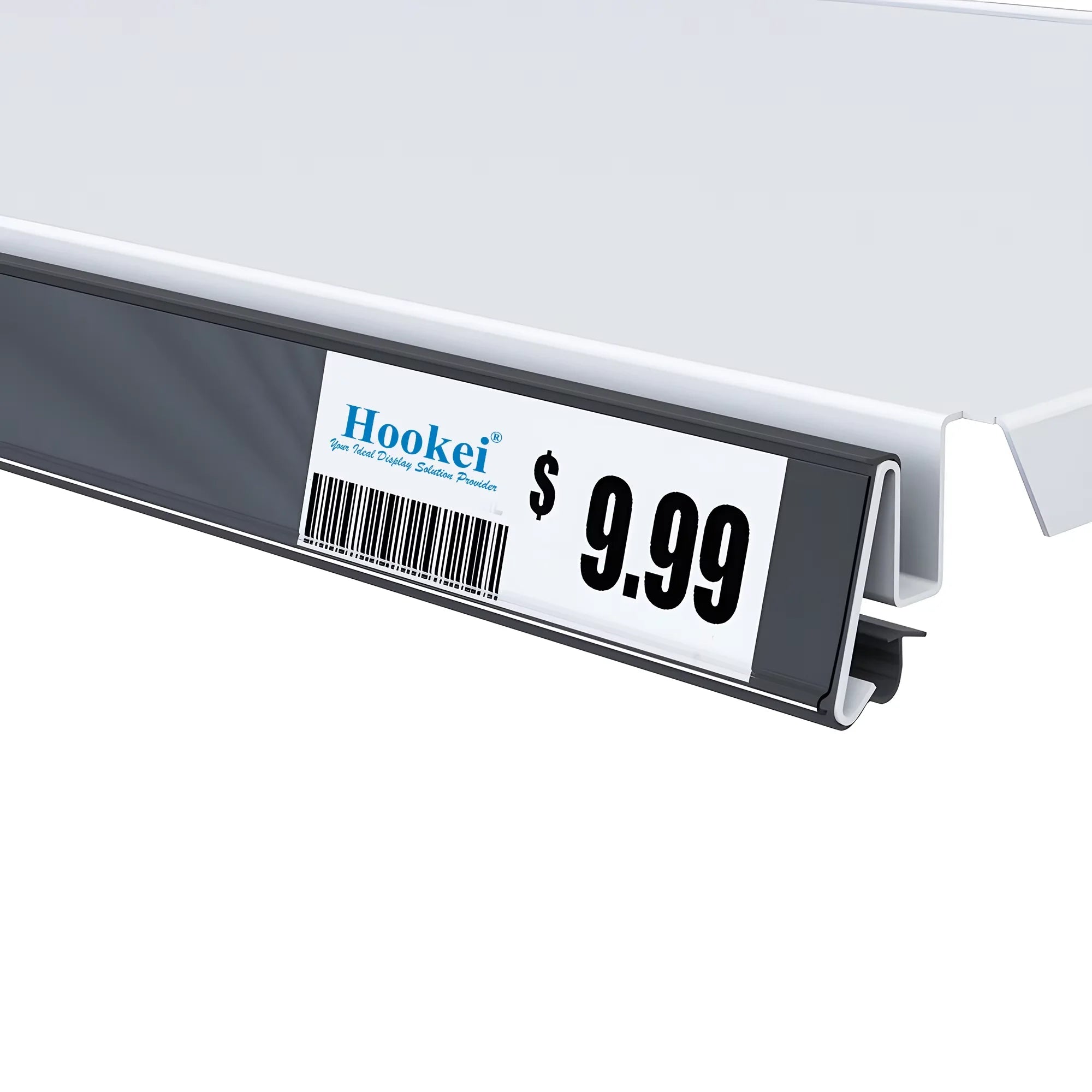 Adhesive Label Holder Data Strips Gondola Wood Shelf Stick on Data Label Strip