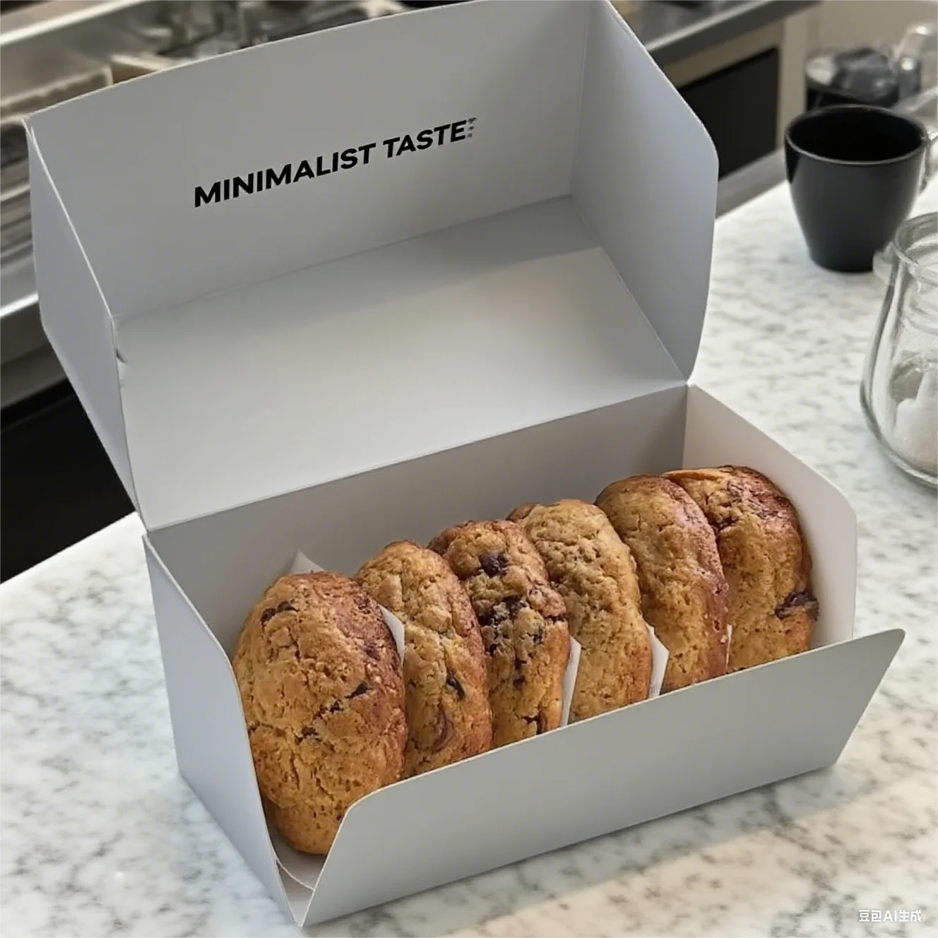Wholesale Customizable Durable Cardboard and PVC Cookie Food Box Matte Finish with Gold Foil Insert for Bakery Treat Packaging