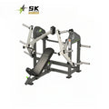 SK Commercial Gym Fitness Steel Safety Incline Chest Press Medium Loader Plate Loaded 200kg Capacity Durable Seated Chest Press